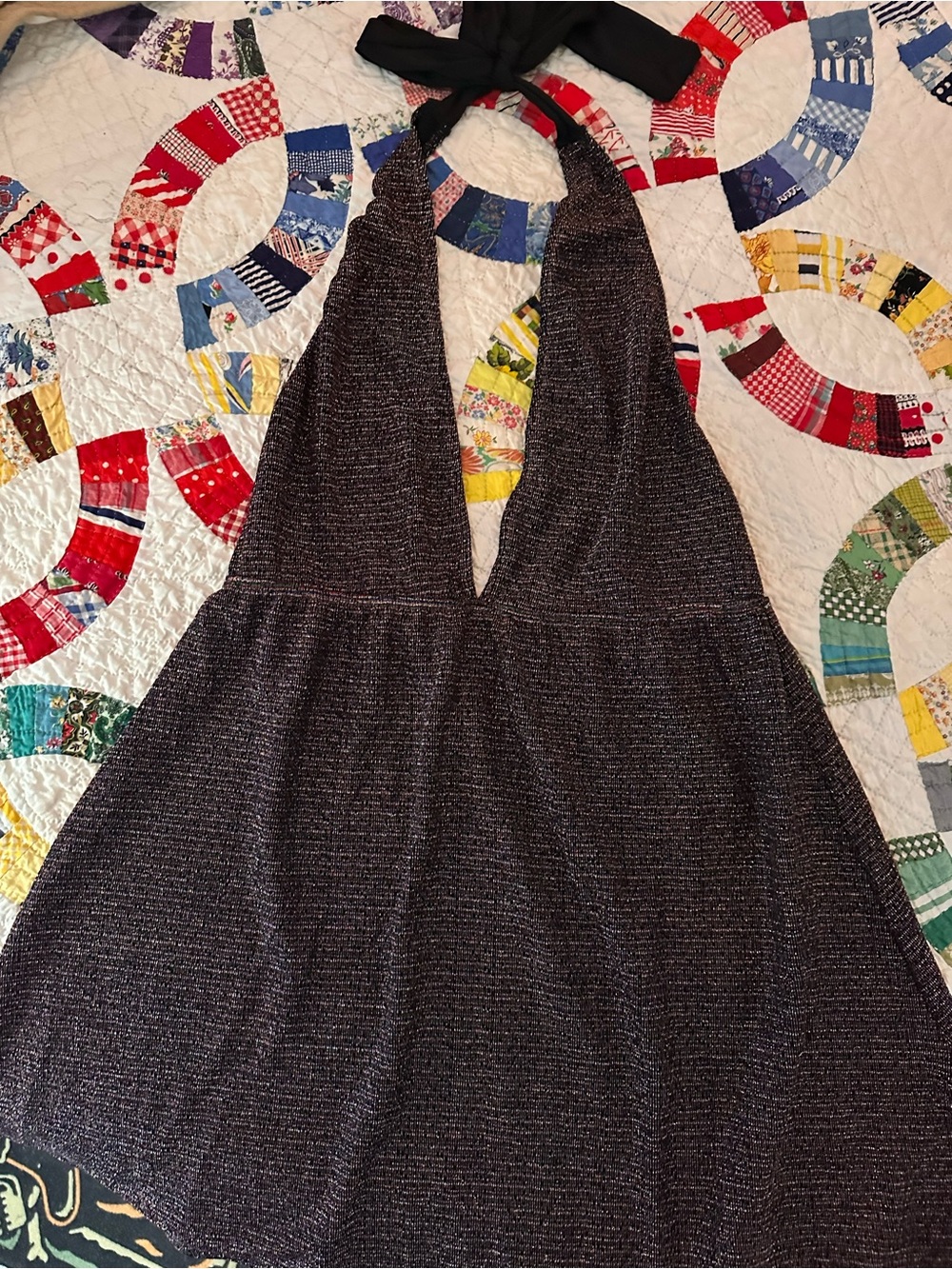Wicked Weasel Halter Sparkle Party Dress -